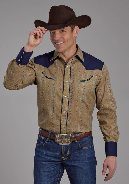 Men's Roper Broadcloth Western Shirt