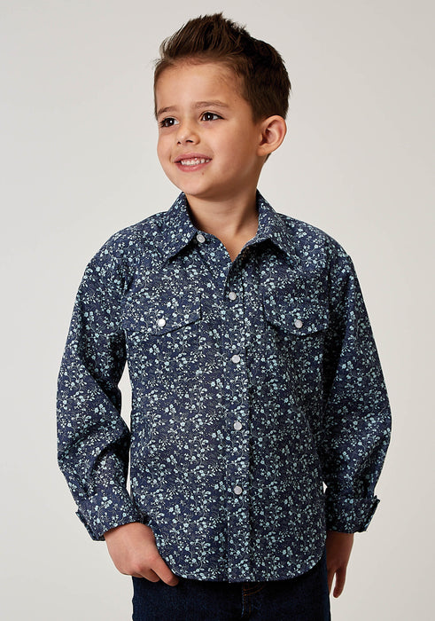 Boy's Roper Ditsy Floral Western Shirt