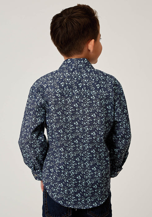 Boy's Roper Ditsy Floral Western Shirt