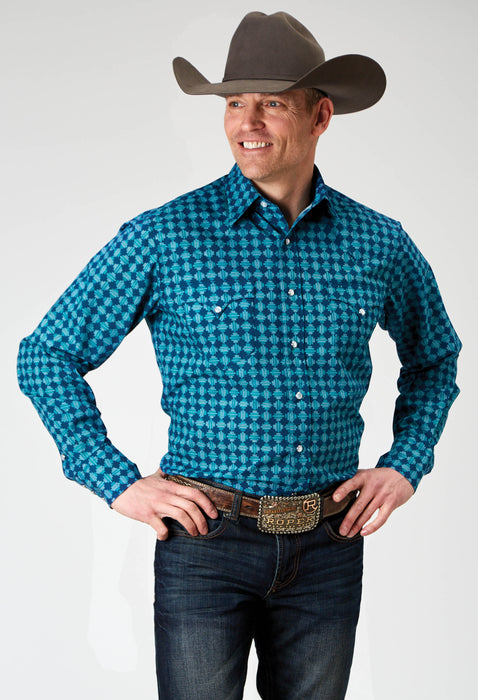 Men's Roper "Scribble Print" Western Shirt