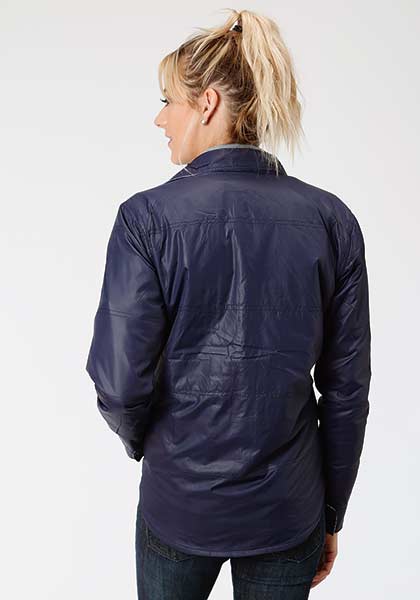 Womens Roper Reverisble Poly Flannel Jacket
