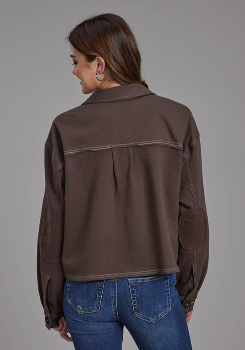 Women's Roper Brown Cropped Jacket