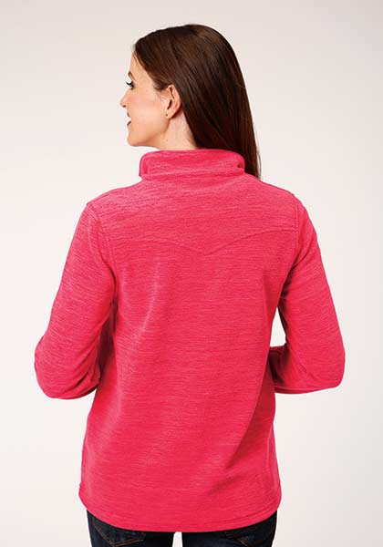 00954 MELANGE NEON PINK MICRO FLEECE