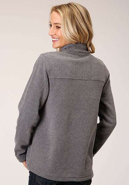 1331 HEATHERED CHARCOAL MICRO FLEECE