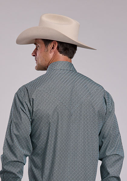 Mens Stetson Forest Mosaic Western Shirt