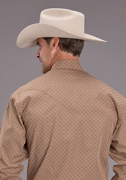 Mens Stetson Spice Mosaic Western Shirt