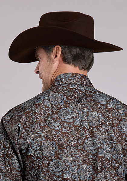 Mens Stetson Fall Paisley Western Shirt