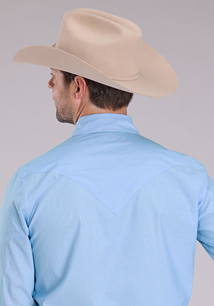 Mens Stetson Fine Line Striped Western Shirt