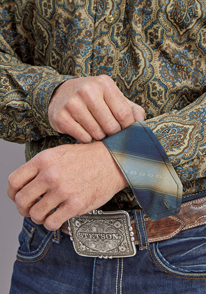 Mens Stetson Frontier Medallion Western Shirt
