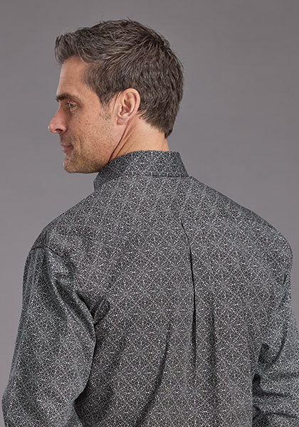 Mens Stetson Iron Filigree Western Shirt