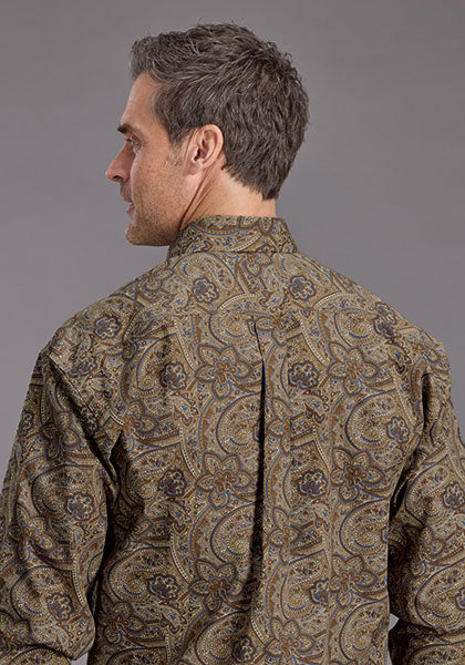 Mens Stetson San Antonio Paisley Western Shirt
