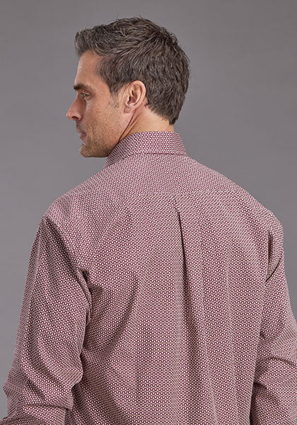 Mens Stetson Ruby Geo Western Shirt