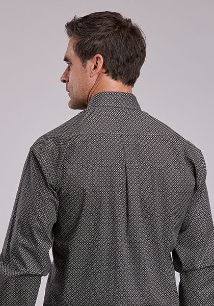 Mens Stetson Ghost Print Western Shirt