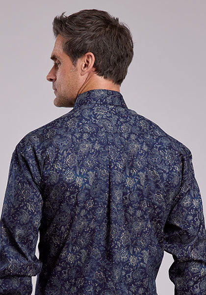 Mens Stetson Midnight Sky Western Shirt