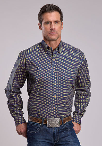 Mens Stetson Heirloom Geo Western Shirt