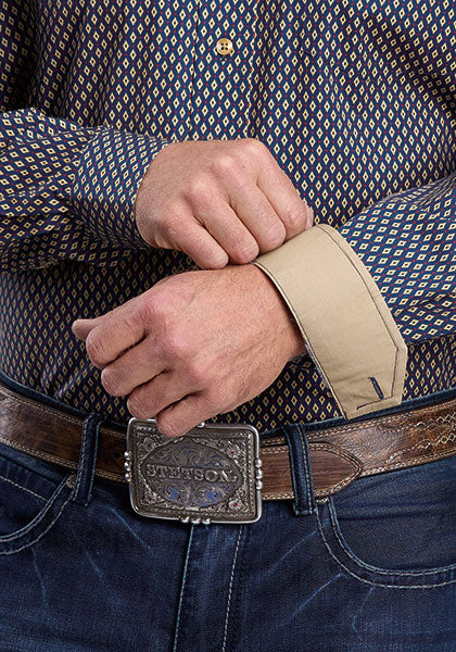 Mens Stetson Heirloom Geo Western Shirt