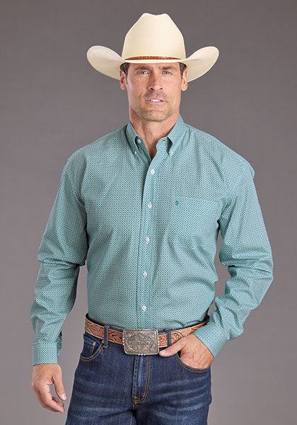 Mens Stetson Mosaic Geo Western Shirt