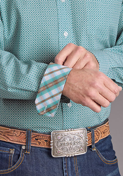 Mens Stetson Mosaic Geo Western Shirt