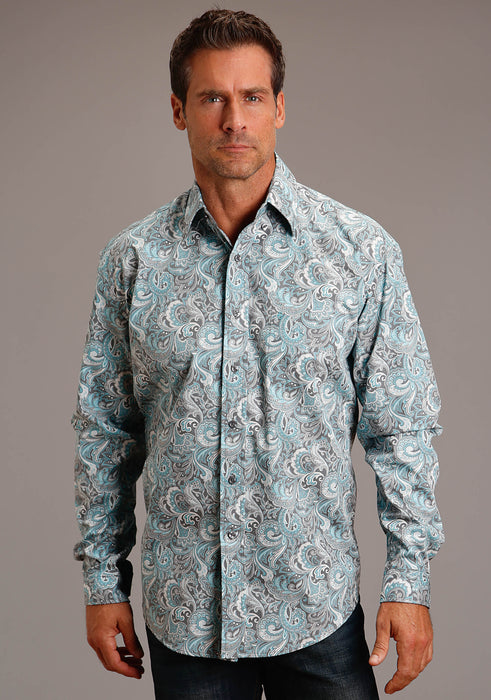 Stetson Silver Sage Long Sleeve Button