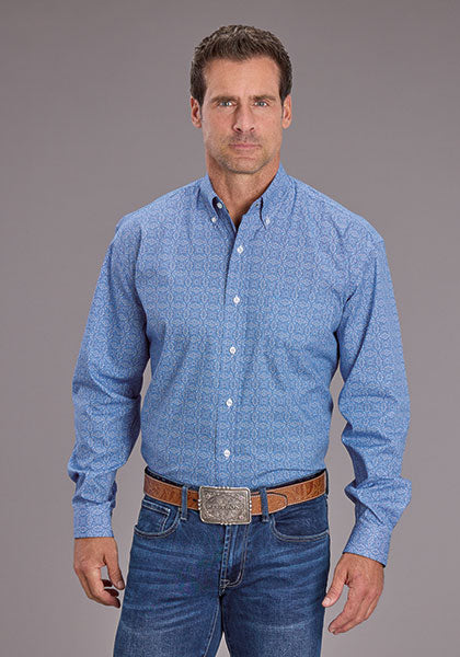 Mens Stetson Dawn Medallion Western Shirt