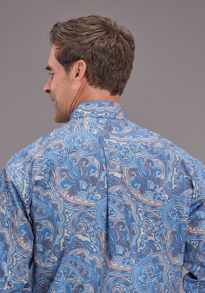 Mens Stetson Sunrise Paisley Western Shirt