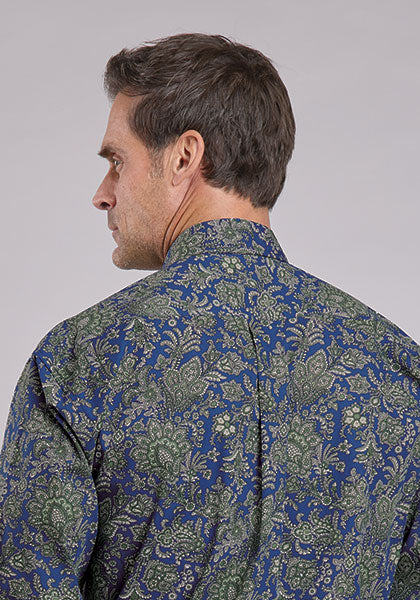 Mens Stetson Moss Paisley Western Shirt