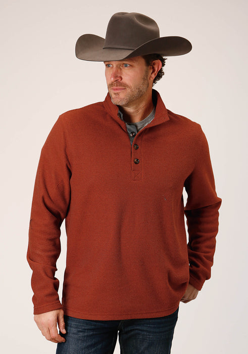 Men's Stetson Rust Western Sweater