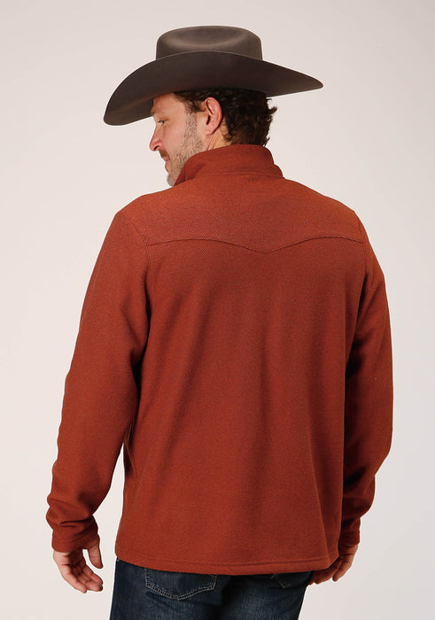 Men's Stetson Rust Western Sweater