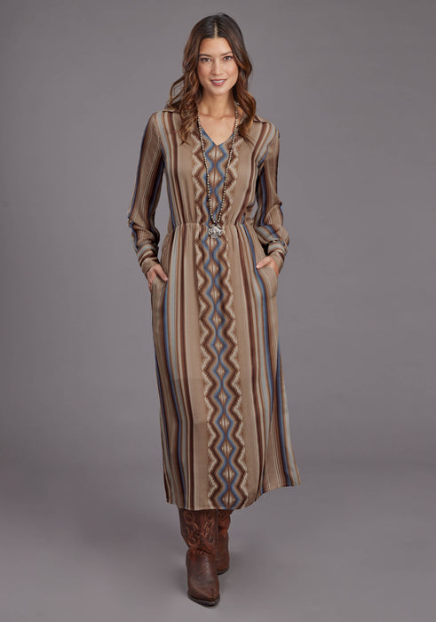 Women's Stetson "Sand Serape" Long Sleeve Western Dress Way Out West Trading Co Women's Stetson "Sand Serape" Long Sleeve Western Dress Way Out West Trading Co