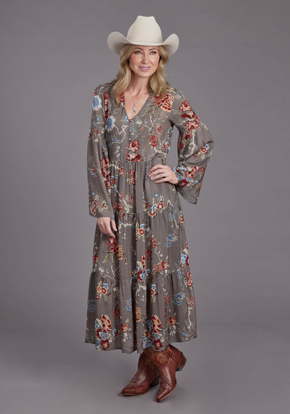 Stetson Women's Vintage Tapestry Print Dress