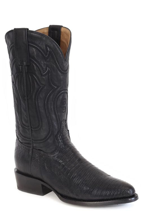 Men's Stetson "Wayne" Black Teju Round Toe Boot