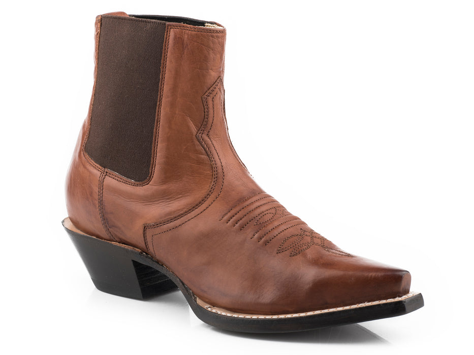 Women's Stetson Burnished Brown Snip Toe Bootie