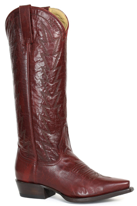 Women's Stetson Red Goat Leather Snip Toe Boot