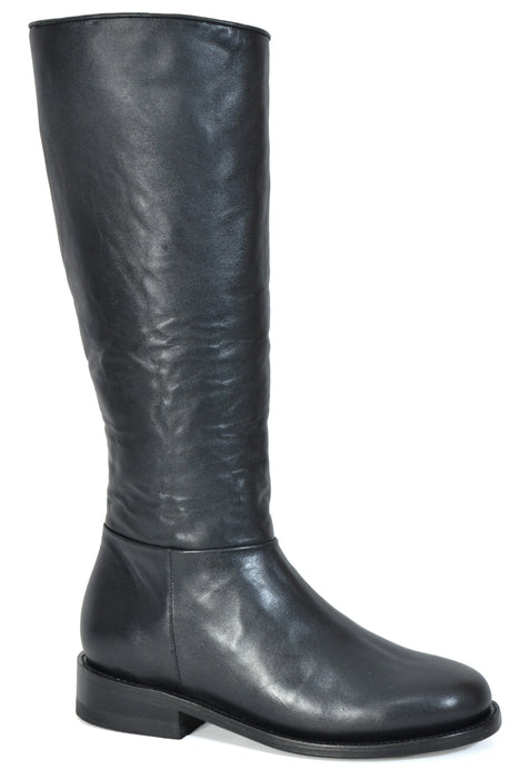 Women's Stetson Black Round Toe Boot w/ Zipper