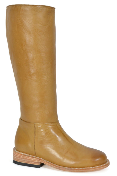Women's Stetson Tan Round Toe Boot w/ Zipper