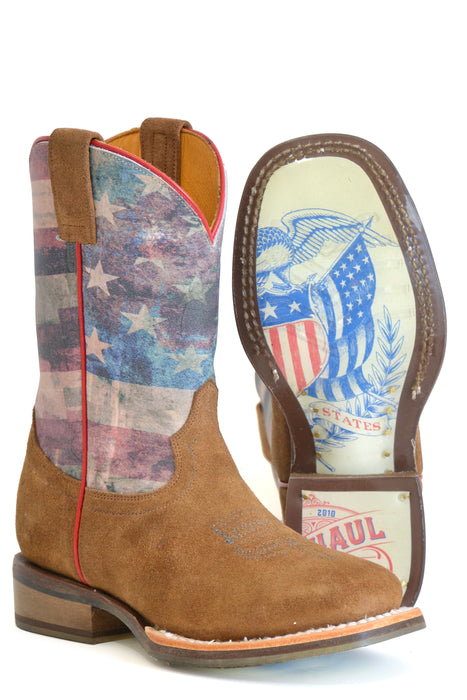 Boys Tin Haul "Lil Patriot" Square Toe Boot