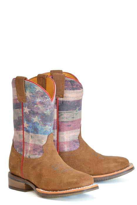 Boys Tin Haul "Lil Patriot" Square Toe Boot