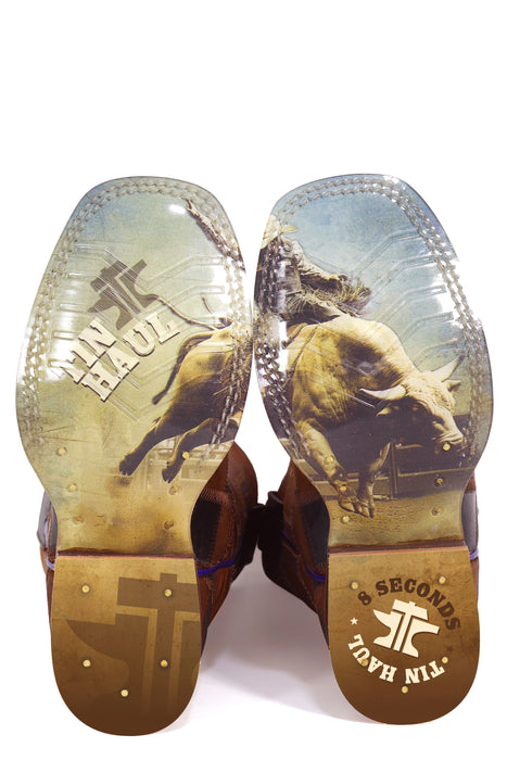 Boys Tin Haul "Check It Out" Square Toe Boot