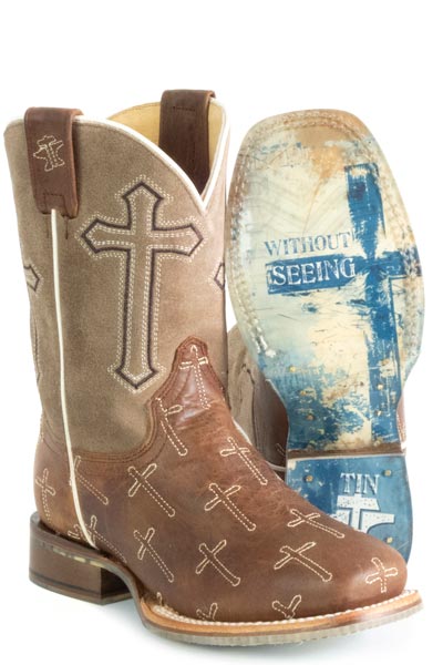 Boys Tin Haul "Holy Son" Square Toe Boot
