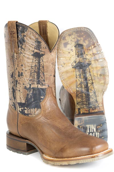 Men's Tin Haul "Roughneck" Square Toe Boot w/ Lug Sole