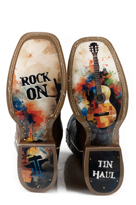 Men's Tin Haul "Guitar Man" Square Toe Boot