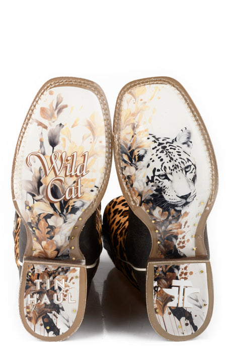 Women's Tin Haul "Wild Cat" Square Toe Boot