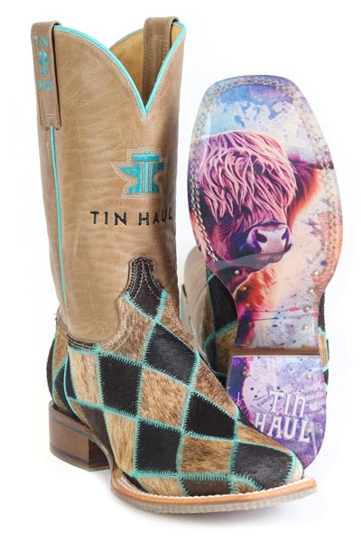 Women's Tin Haul "Pet Me" Square Toe Boot