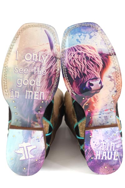 Women's Tin Haul "Pet Me" Square Toe Boot