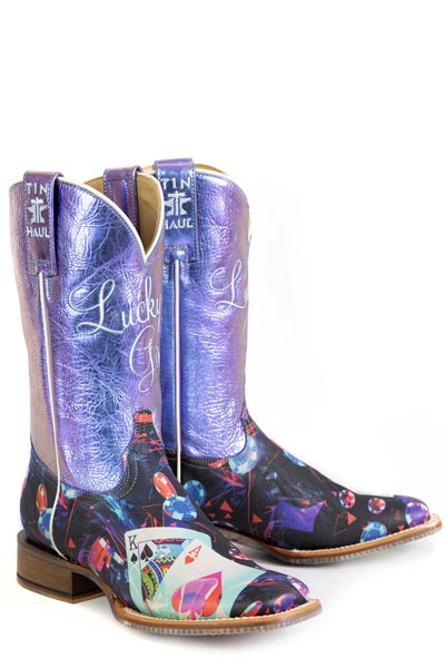 Women's Tin Haul "Lady Luck" Square Toe Boot