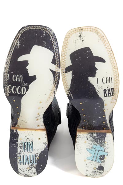 Women's Tin Haul "Checker'd" Square Toe Boot