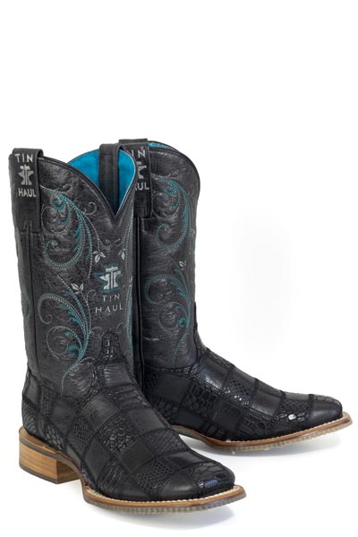 Women's Tin Haul "Checker'd" Square Toe Boot