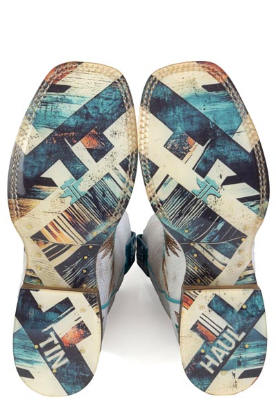 Women's Tin Haul "Twisted Aztection" Square Toe Boot