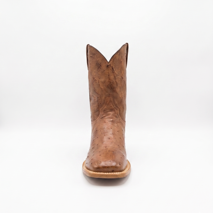 Mens Stetson Smooth Ostrich Square Toe Boot