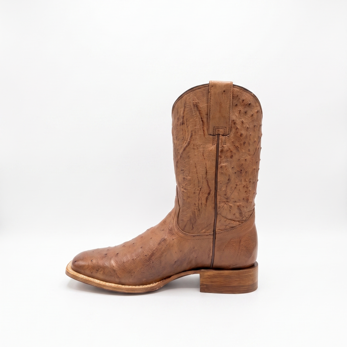 Mens Stetson Smooth Ostrich Square Toe Boot